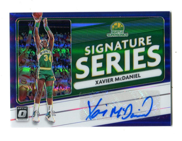 Xavier McDaniel 2020-21 Donruss Optic #SSXAM Signature Series Card