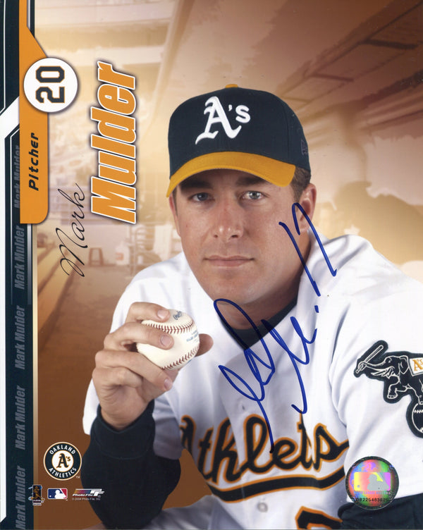 Mark Mulder Autographed Oakland Athletics 8x10 Photo