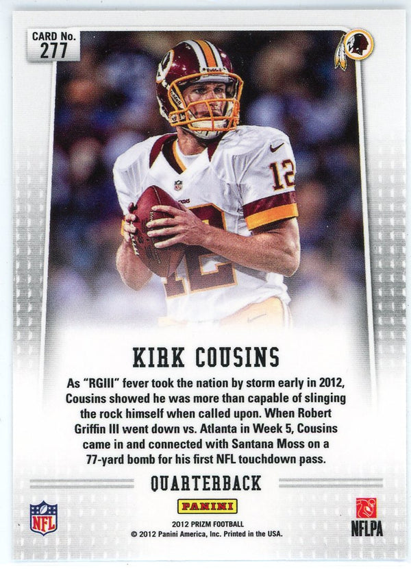 Kirk Cousins 2012 Panini Prizm Rookie Card #277