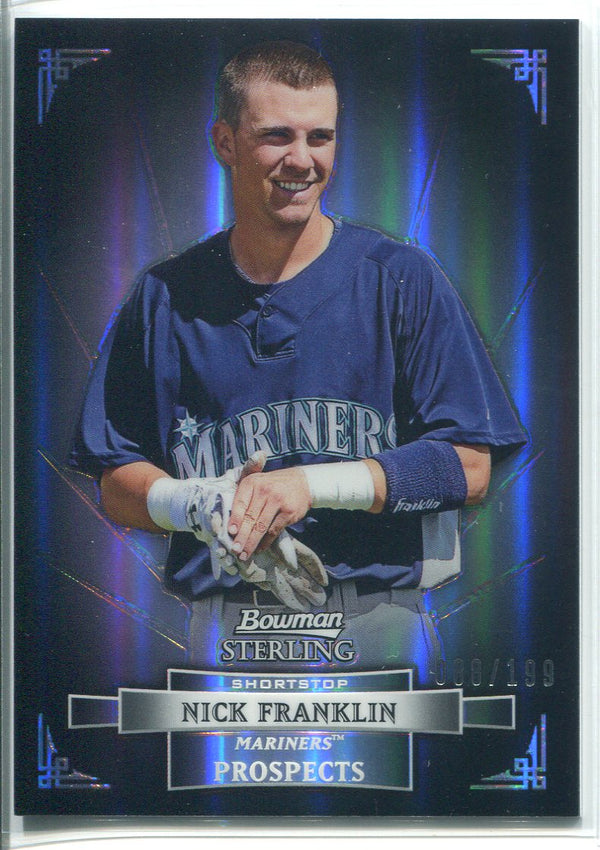 Nick Franklin 2012 Bowman Sterling Prospects Refractor Rookie Card 88/199