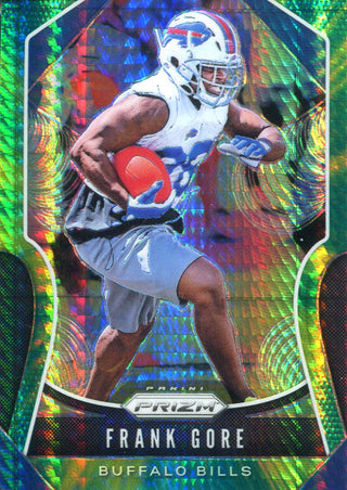 Frank Gore 2019 Panini Prizm Green Hyper Card 124/175