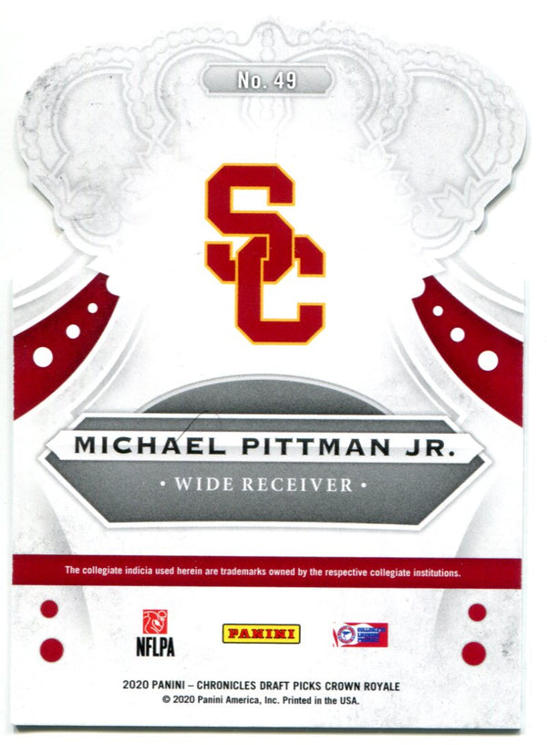 Michael Pittman Jr. 2020 Panini Chronicles Draft Picks Crown Royale Rookie Card 15/25