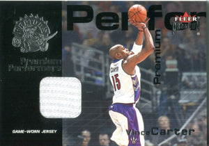 Vince Carter 2001 Fleer Game Worn Jersey Card