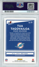 Tua Tagovailoa 2020 Panini Donruss The Rookies Rookie Card #TR-TT (PSA)