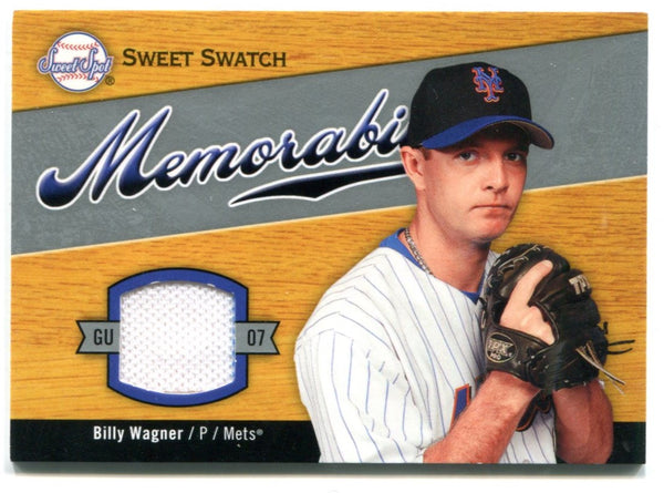 Billy Wagner Sweet Swatch Authentic Game Used Jersey Card