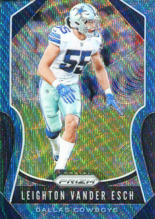 Leighton Vander Esch 2019 Panini Prizm Blue Wave Card 7/199