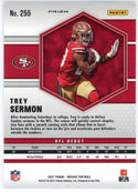 Trey Sermon 2021 Panini Mosaic Yellow Prizm NFL Debut Rookie Card #324