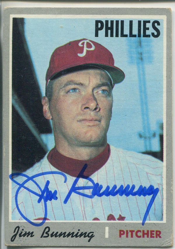 Jim Bunning Autographed 1970 Topps Card #403