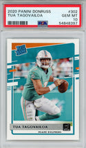 Tua Tagovailoa 2020 Panini Donruss Rookie Card #302 (PSA)