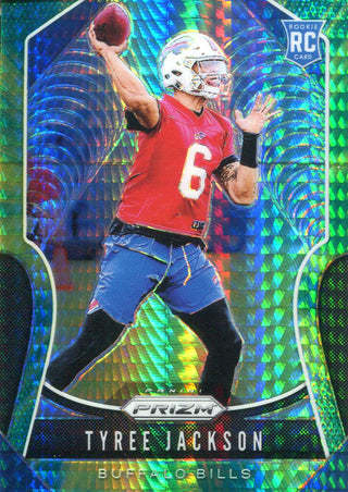 Tyree Jackson 2019 Panini Prizm Green Hyper Rookie Card 154/175