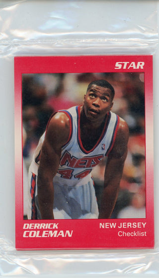 Derrick Coleman 1990 Star Card Set (1-11)