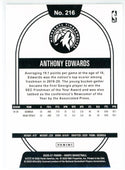 Anthony Edwards 2020-21 Panini NBA Hoops Rookie Card #216