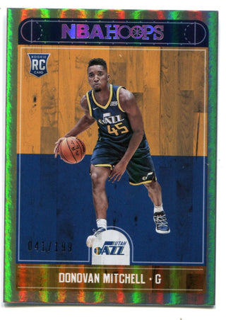 Donovan Mitchell 2017-18 NBA Hoops #263 Holo Silver (041/199)