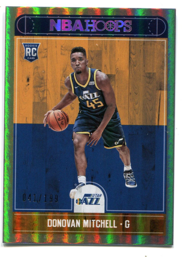 Donovan Mitchell 2017-18 NBA Hoops #263 Holo Silver (041/199)