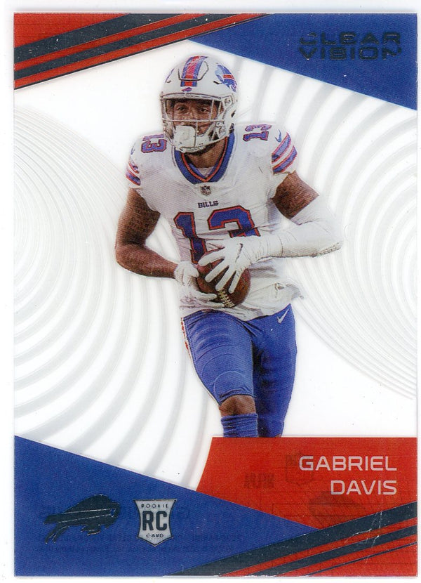 Gabriel Davis 2020 Panini Chronicles Clear Vision Rookie Card #CV_26