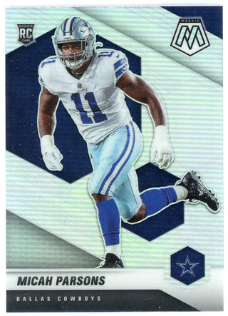 Micah Parsons  2021 Panini Prizm Silver Rookie Card #362