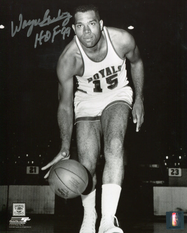Wayne Embry Autographed "HOF 99" Cincinnati Royals 8x10 Photo
