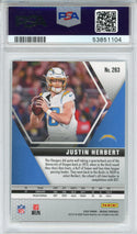 Justin Herbert 2020 Panini Mosaic Rookie Card #263 (PSA)