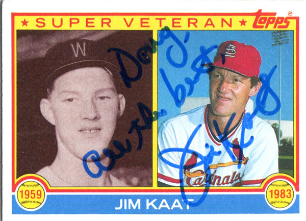 Jim Kaat Autographed 1983 Topps Card