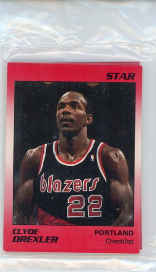 Clyde Drexler 1990 Star Card Set (1-11)