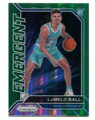 LaMelo Ball 2020-21 Panini Prizm Emergent Green #23 RC