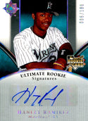 Hanley Ramirez 2006 Upper Deck Autographed Rookie Card #6/180