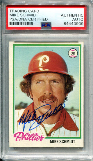 Mike Schmidt Autographed 1978 Topps PSA AUTO Authentic Card