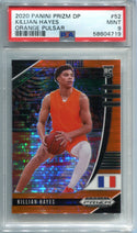 Killian Hayes 2020 Panini Prizm DP Orange Pulsar Prizm PSA 9 Card /49