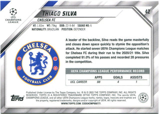 Thiago Silva Topps 2022 Uefa Champions League