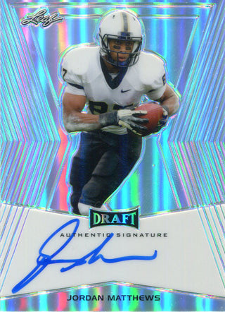 Jordan Matthews Autographed 2014 Leaf Draft Card