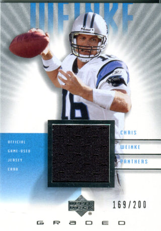Chris Weinke 2002 Upper Deck Game Used Jersey Card 169/200