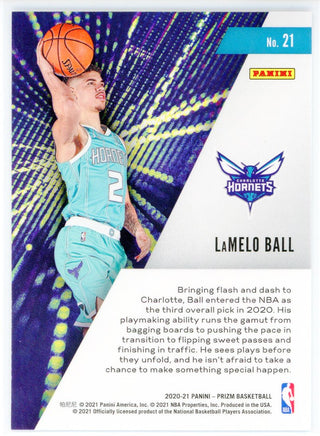 LaMelo Ball 2020-21 Panini Prizm Instant Impact Rookie Card #21