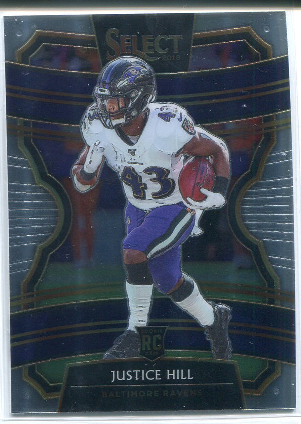 Justice Hill 2019 Panini Select Rookie Card