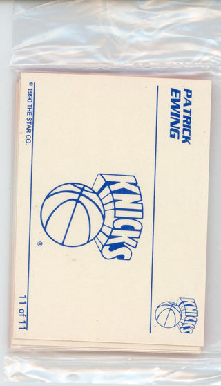 Patrick Ewing 1990 Star Card Set (1-11)