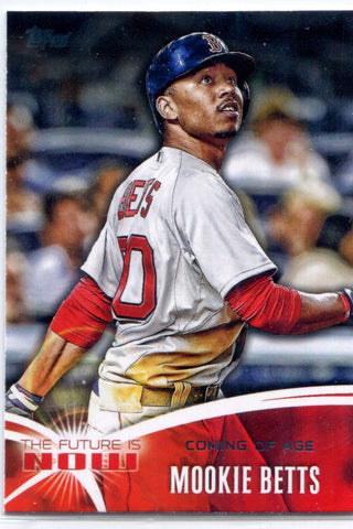 Mookie Betts 2014 Topps The Future is Now Unsigned Card