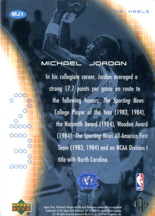 Michael Jordan 2003 Upper Deck Heart Of A Champion Card #MJ1