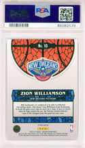Zion Williamson 2020 Panini Mosaic Stained Glass Card #10 (PSA Mint 9)