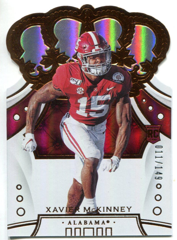 Xavier McKinney 2020 Panini Chronicles Draft Picks Crown Royale Rookie Card