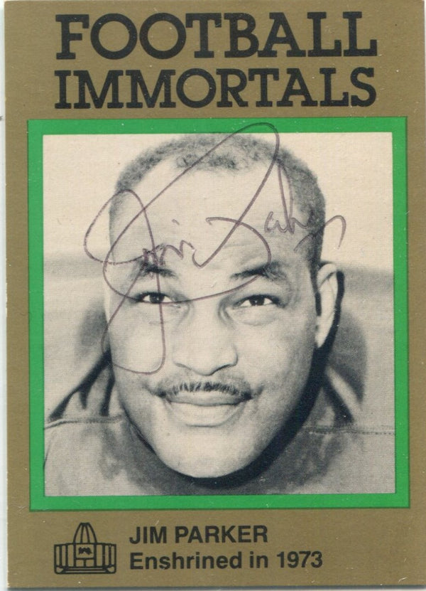 Jim Parker Football Immortals Enshrinement Unsigned Card