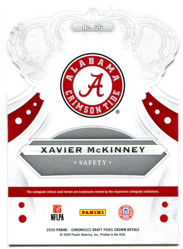Xavier McKinney 2020 Panini Chronicles Draft Picks Crown Royale Rookie Card