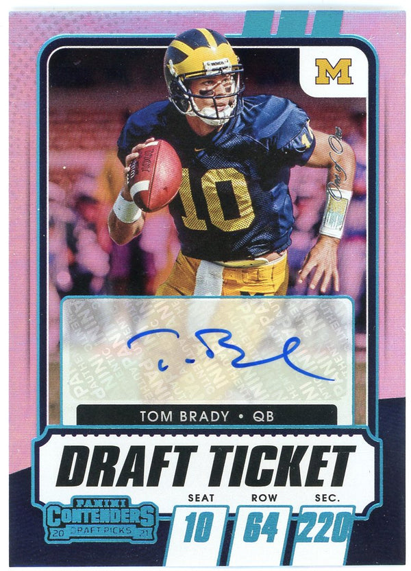 Tom Brady Autographed 2021 Panini Contenders Draft Picks Card 1/1