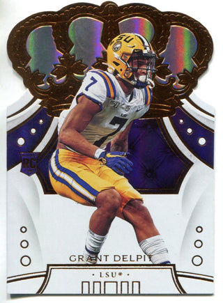 Grant Delpit 2020 Panini Chronicles Draft Picks Crown Royale Rookie Card