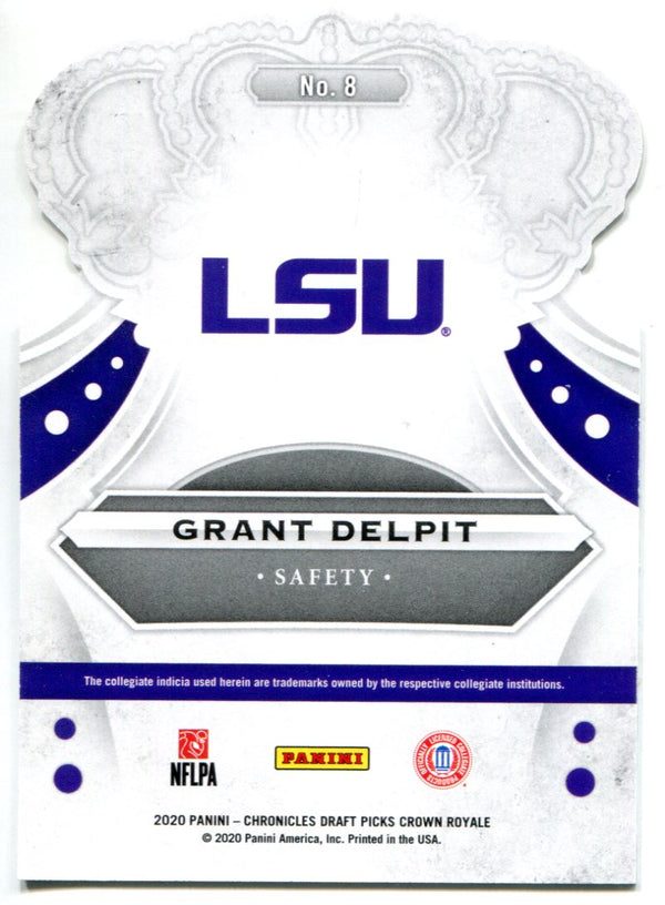 Grant Delpit 2020 Panini Chronicles Draft Picks Crown Royale Rookie Card