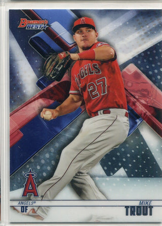 Mike Trout 2018 Bowman's Best Card #65