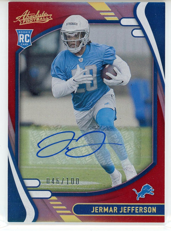 Jermar Jefferson Autographed 2021 Panini Absolute Rookie Card