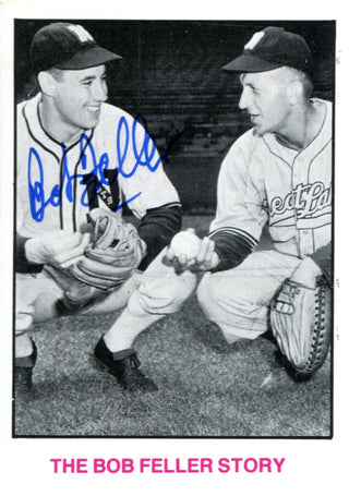 Bob Feller Autographed Story Card