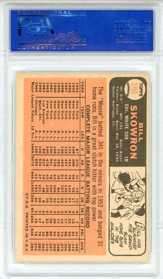 Bill Skowron 1966 Topps Card #590 (PSA NM-MT 8)