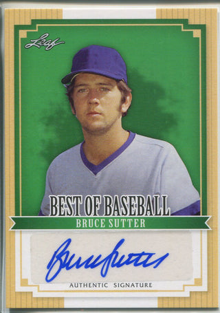 Bruce Sutter Autographed 2012 Leaf Best of Baseball Card
