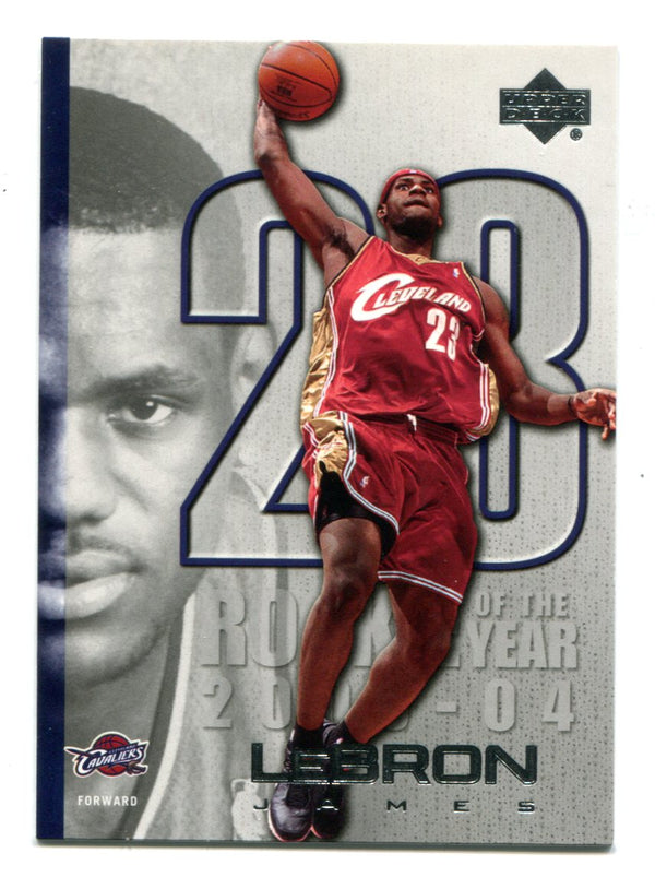 Lebron James 2003-04 Upper Deck Rookie Of The Year #LJ13 Card