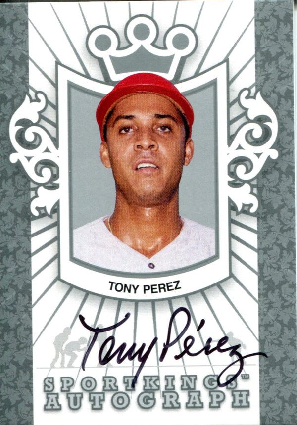 Tony Perez Autographed 2008 Sport Kings Card